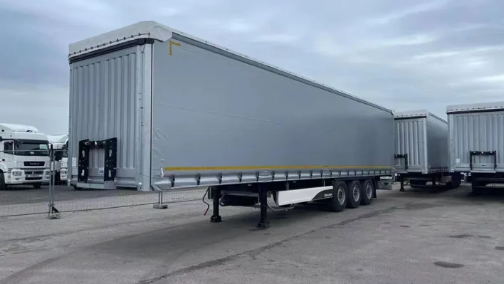 van cargo box body curtain side truck semi trailer